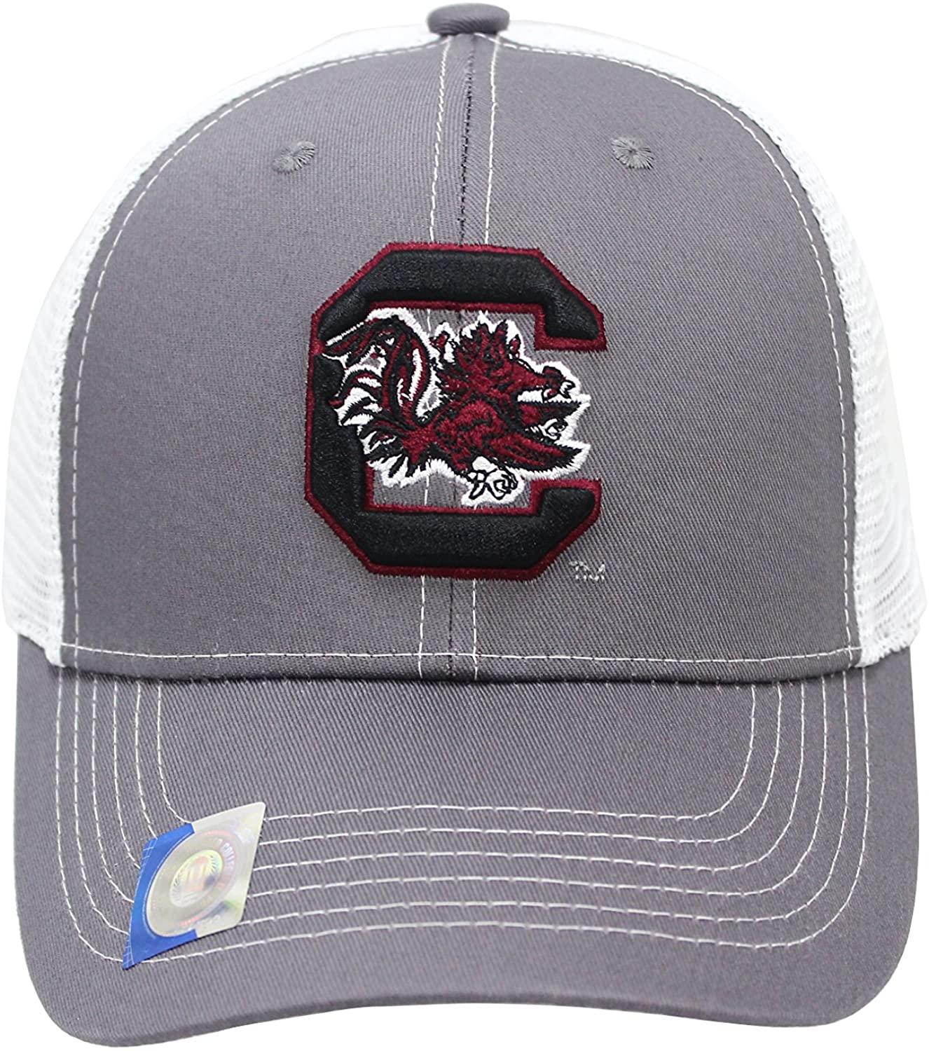 Collegiate Headwear NCAA College Team Grey Ghost Mesh Embroidered Snap Back Hat