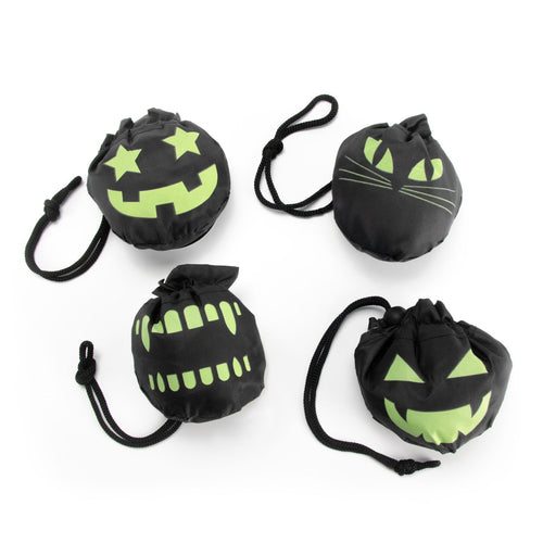 Funny Bones Unisex Glow In The Dark Reusable Trick or Treat Bag