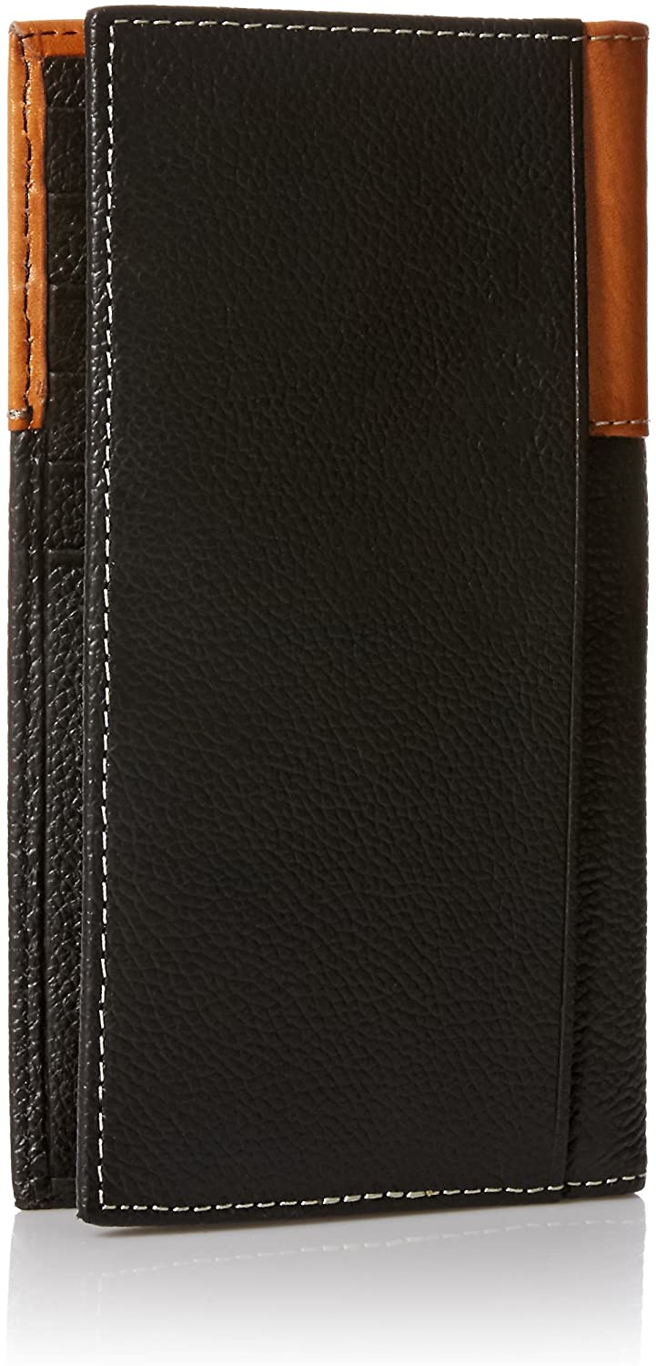 Nocona Mens Praying Cowboy Concho Floral Embossed Rodeo Wallet (Black)