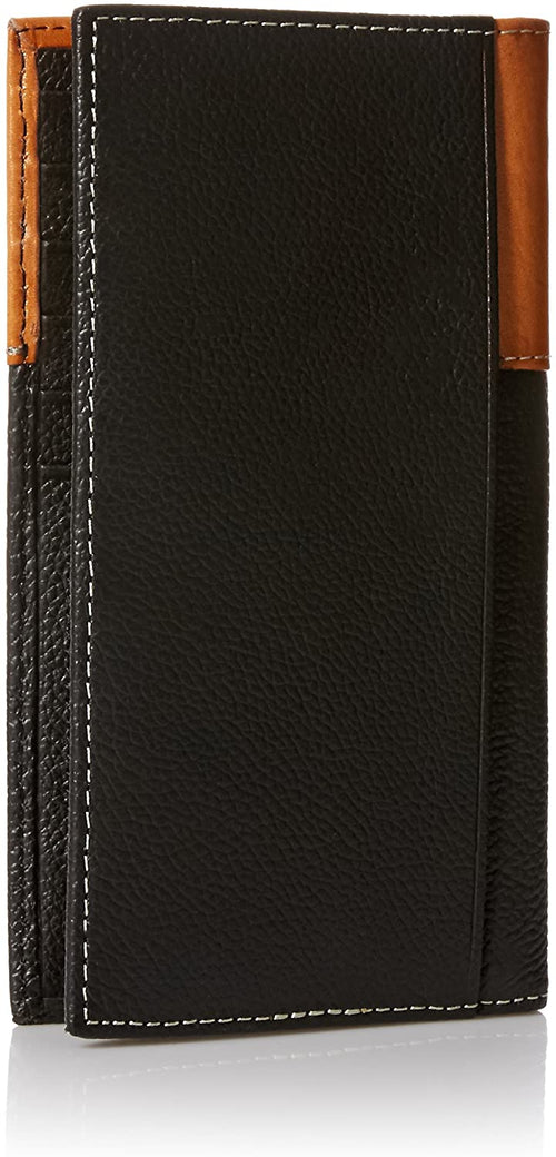 Nocona Mens Praying Cowboy Concho Floral Embossed Rodeo Wallet (Black)