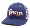 Twister Hat Company Womens Embroidered Logo Blue Paisley Snapback Cap