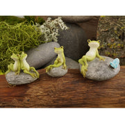 Top Collection Miniature Garden Frog Statues