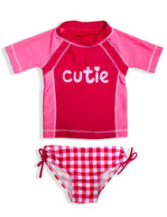 Jump N' Splash Little Girls 2-Piece Rashguard Swim Set