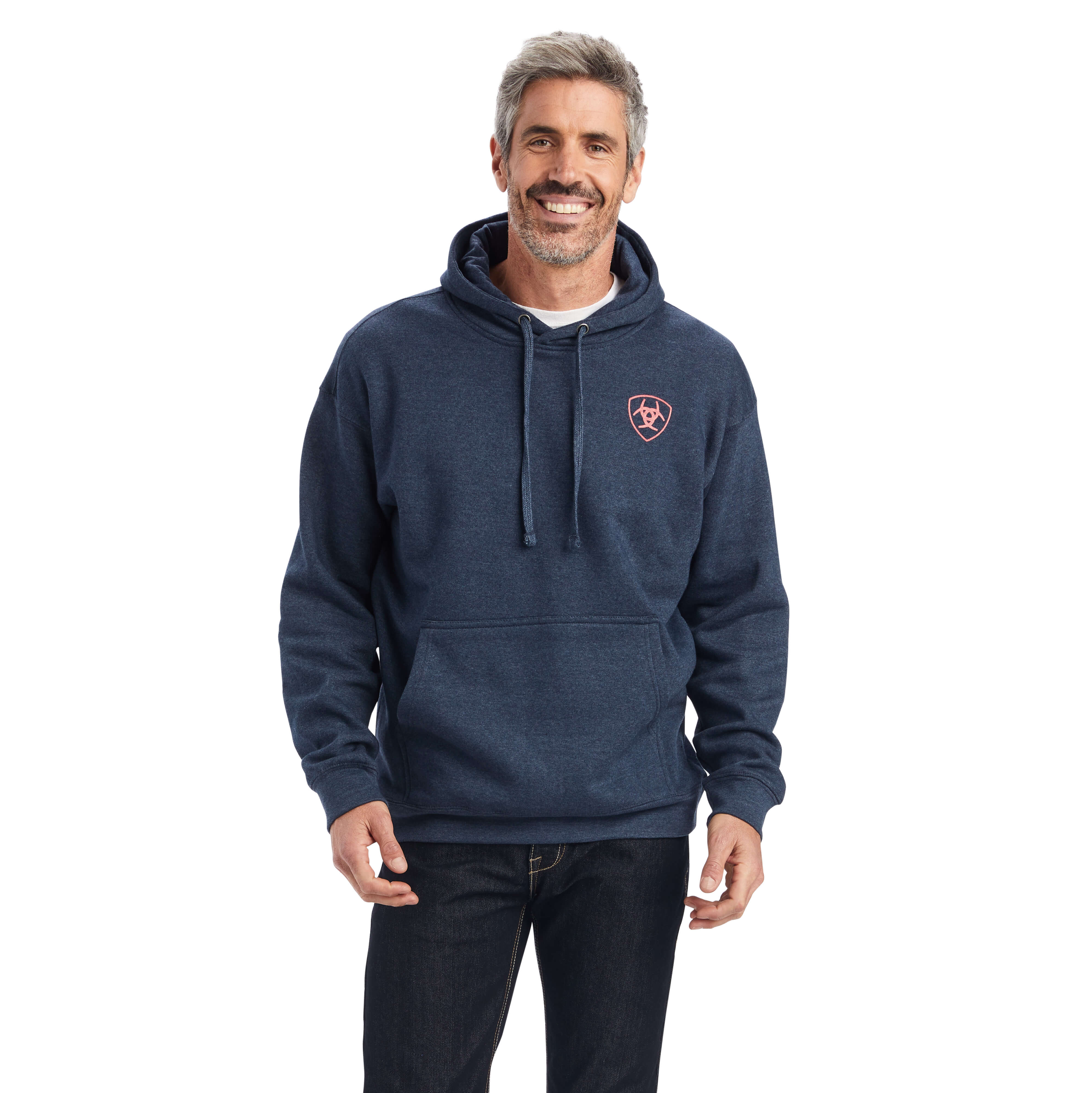 Ariat Mens US of A Fleece Hooded Sweatshirt