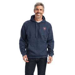 Ariat Mens US of A Fleece Hooded Sweatshirt