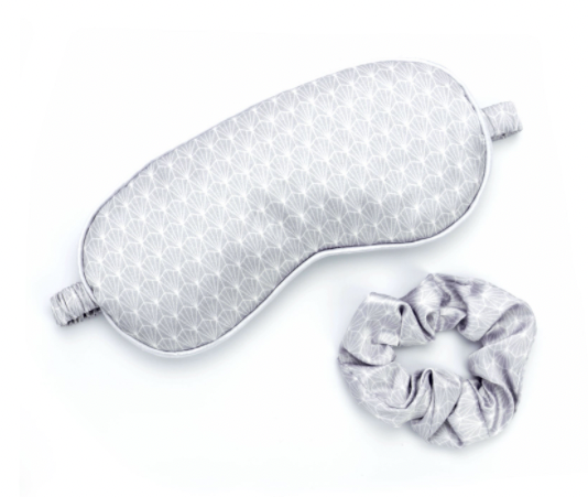 Lemon Lavender Five More Minutes Silky Eye Mask and Scrunchie Set