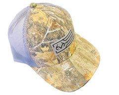 Outdoor Cap Realtree Logo Patch Mesh Distressed Adjustable Snap-back Ball Cap