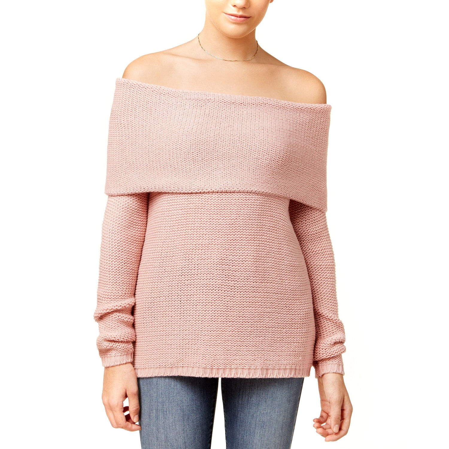 Freshman Juniors' Off-The-Shoulder Sweater