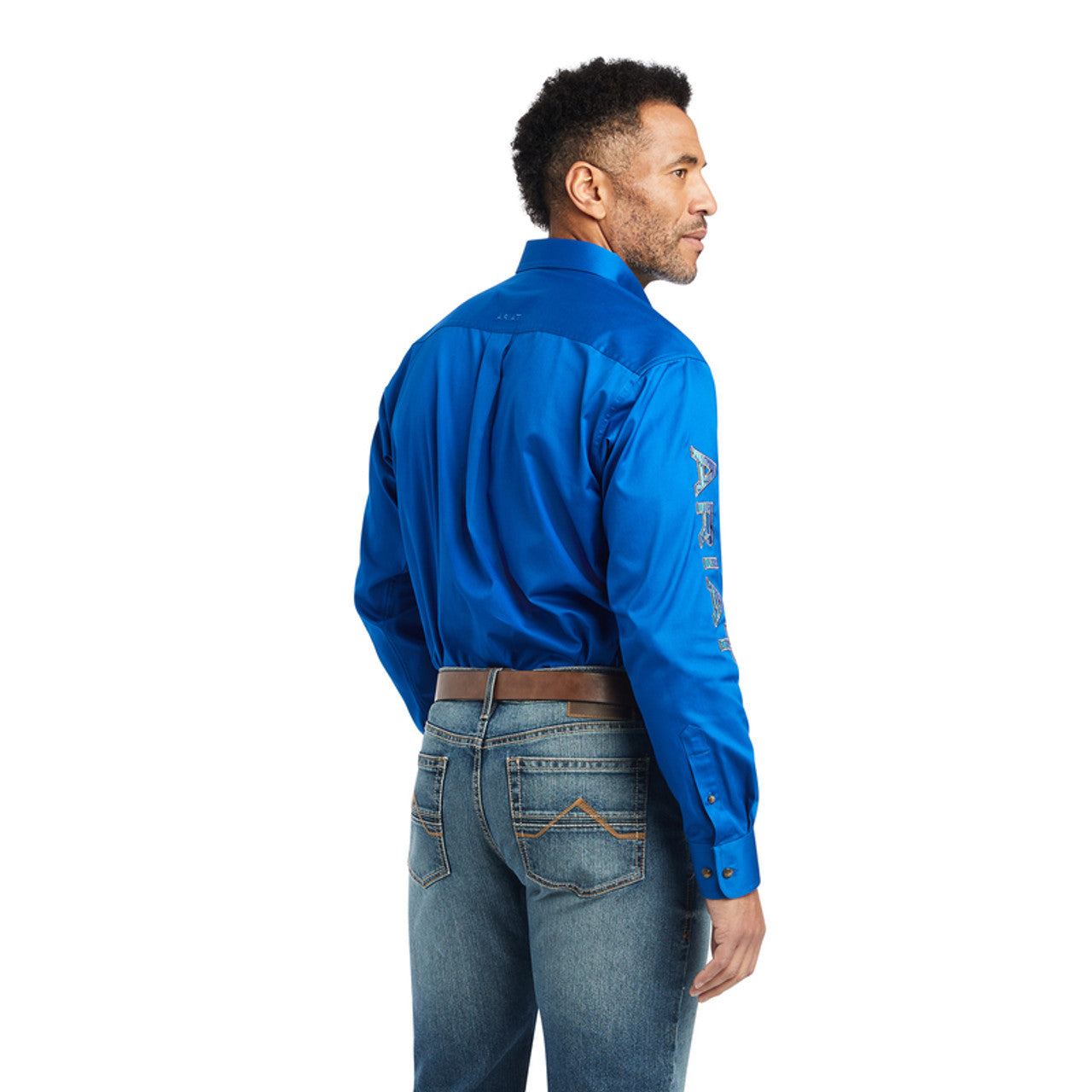 Ariat Mens Team Logo Twill Classic Long Sleeve Shirt