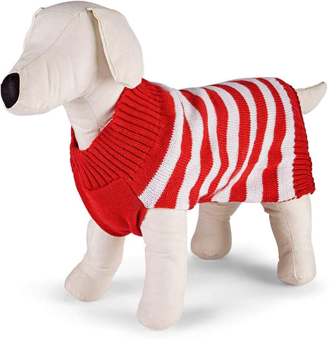 Family PJs Matching Pet Sweater (Red Holiday, Small)