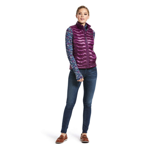 Ariat Womens Ideal 3.0 Down Vest, Imperial Violet