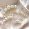 Generic Pearl Embellished Hair Claw Clip