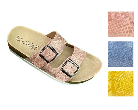 Corkys Womens Tan Lines Slip On Fashion Sandal