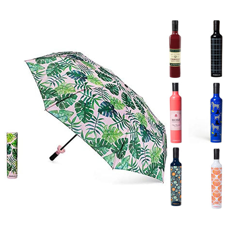 Vinerella Umbrella In A Bottle No Drip Wine Bottle Umbrella