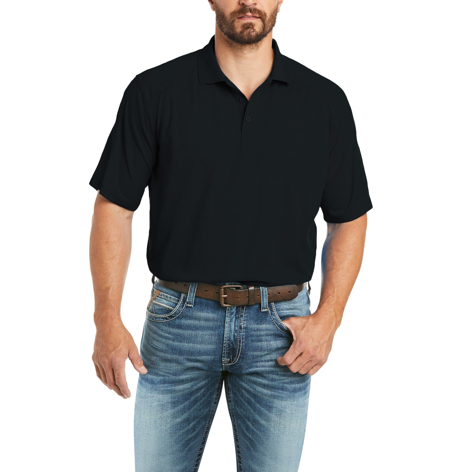 Ariat Mens AC Classic Performance Short Sleeve Polo