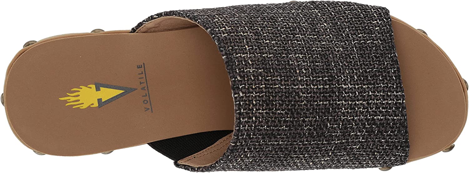 Volatile Womens Ravine Wedge Espadrille Sandal Slides