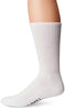 K. Bell Socks Men's Cool Max Basic Sport Crew Socks (White, 10-13)