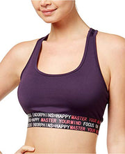 Energie Active Juniors' Olivia Graphic Sports Bra (Purple, Large)