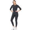 Zenana Womens Cotton Round Neck Top and Leggings Set