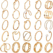 Generic Assorted Gold Rings- Variety of Sizes