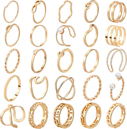 Generic Assorted Gold Rings- Variety of Sizes