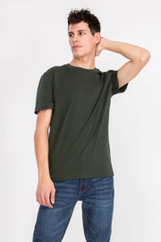 Zino Vizo Mens Basic Color Premium Crew Neck T-Shirt