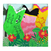 K. Bell Babys Tropical Trio 3 Pack Gift Set Infant Animal Socks (0-12 Months)