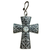 M&F Western Charm Cross Clip on Pendant