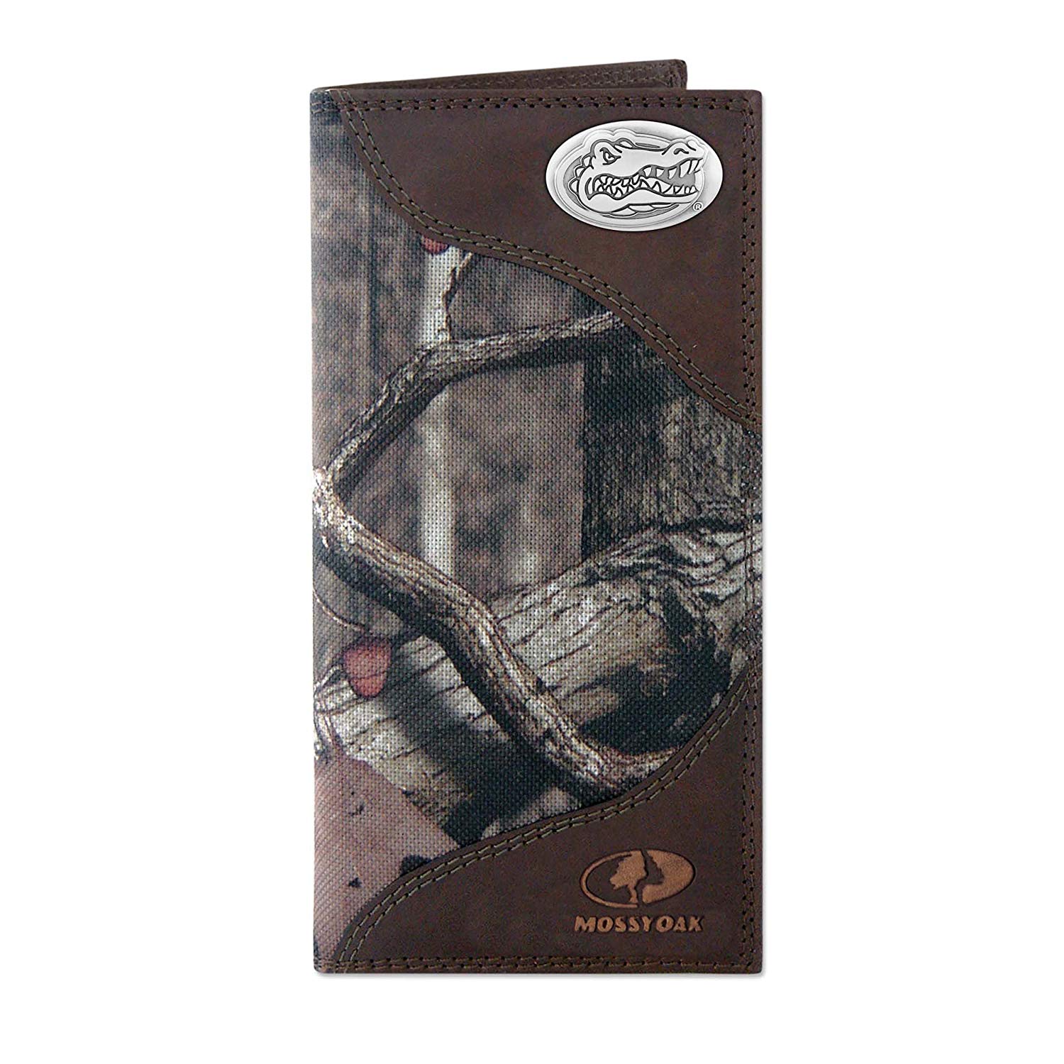 ZEP-PRO Mens Collegiate Mossy Oak Nylon/Leather Concho Wallet