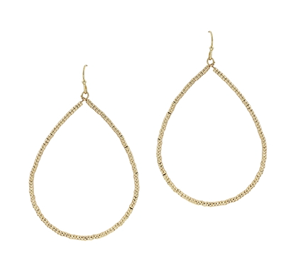 Beaded 2" Teardrop Earring