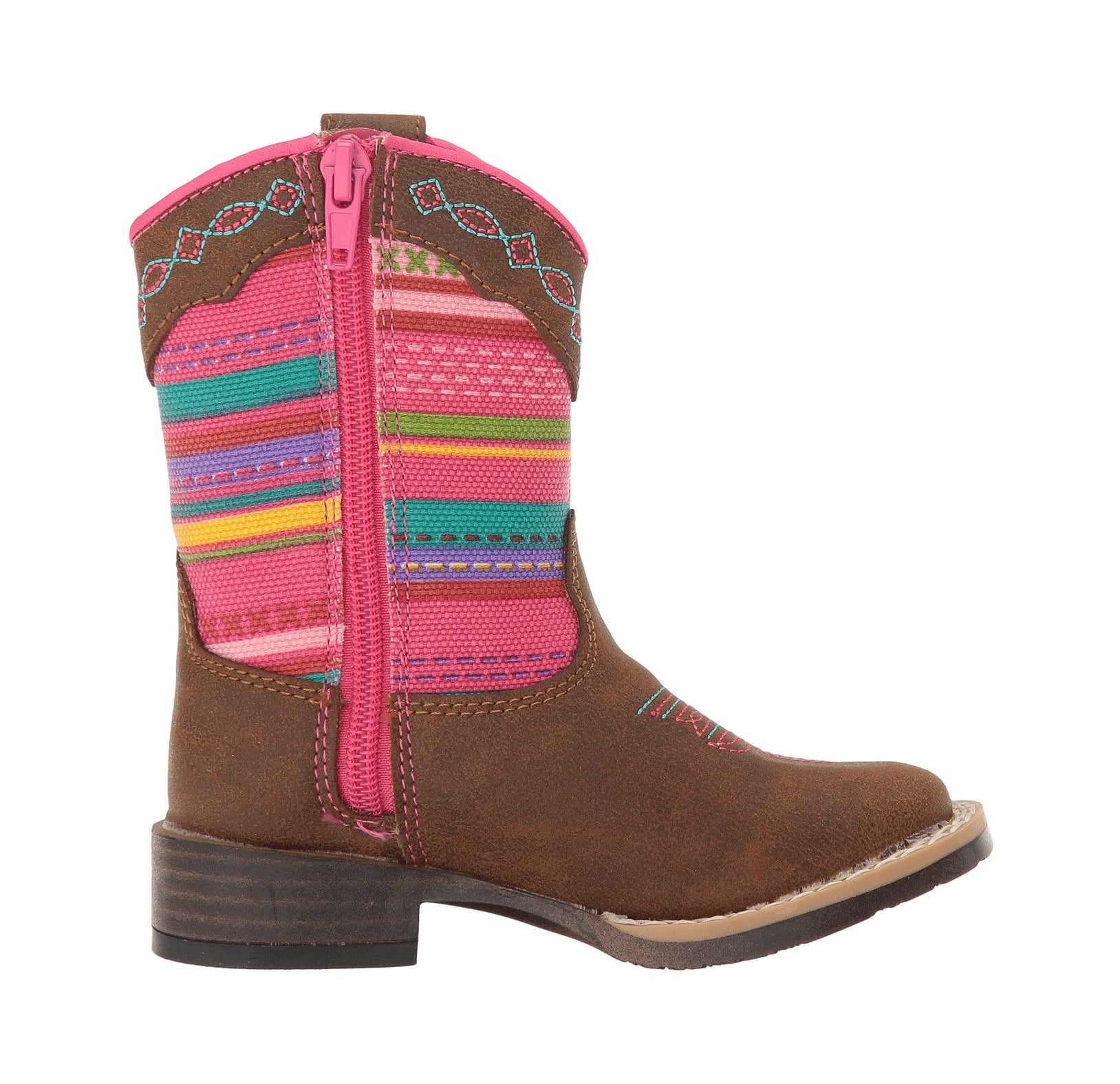 Twister Camilla Toddler Girls Western Cowgirl Square Toe Boots