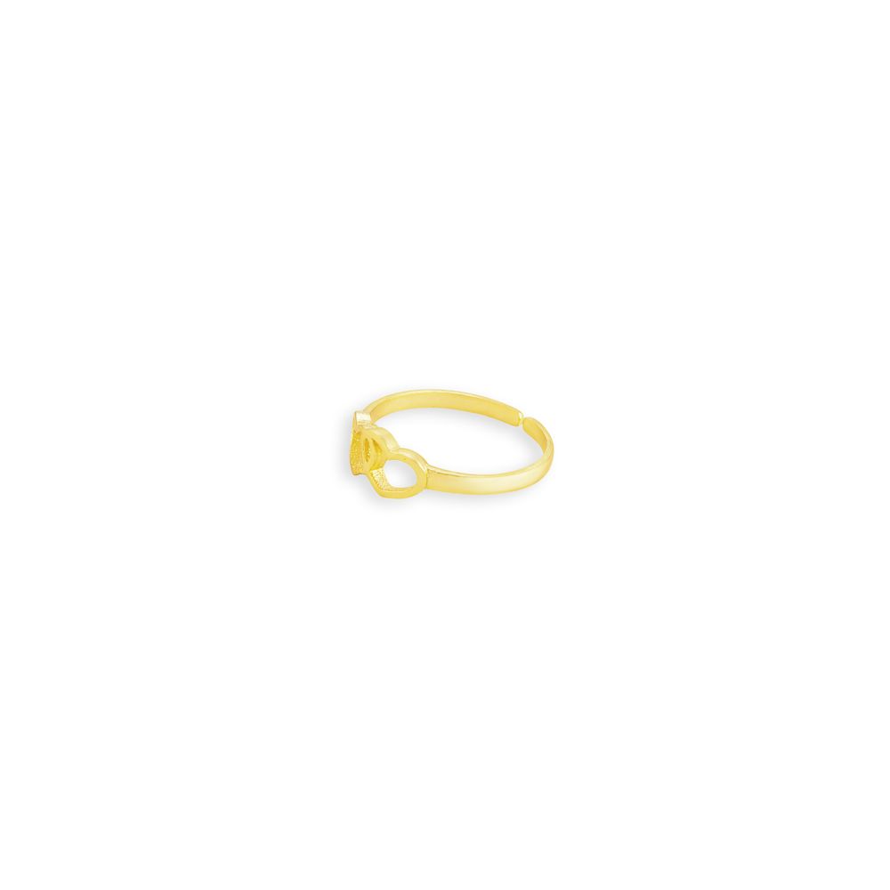 Myra Bag Heartz Adjustable Gold Fashion Ring