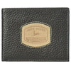 John Deere Men's Historical Logo Passcase Leather Wallet, Brown