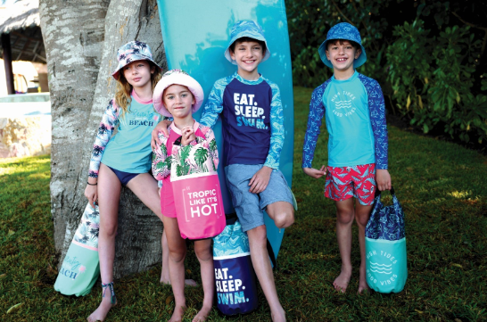 Juice Box Girls Fun In The Sun Rash Guard Swim Tee