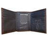 Ariat Men's Western Ribbon Inlay Leather Trifold Wallet