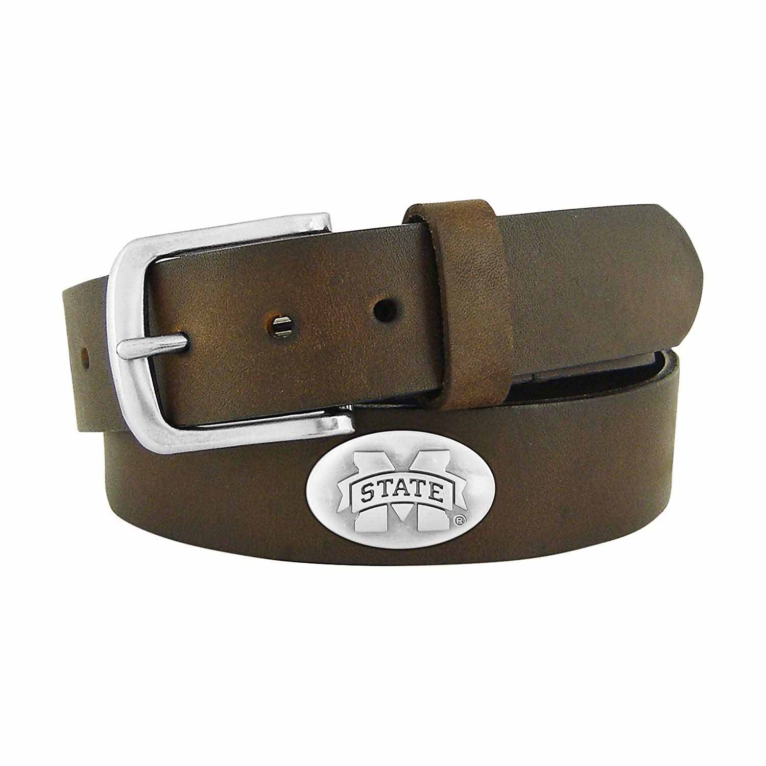 ZEP-PRO Mens NCAA Leather Concho Belts