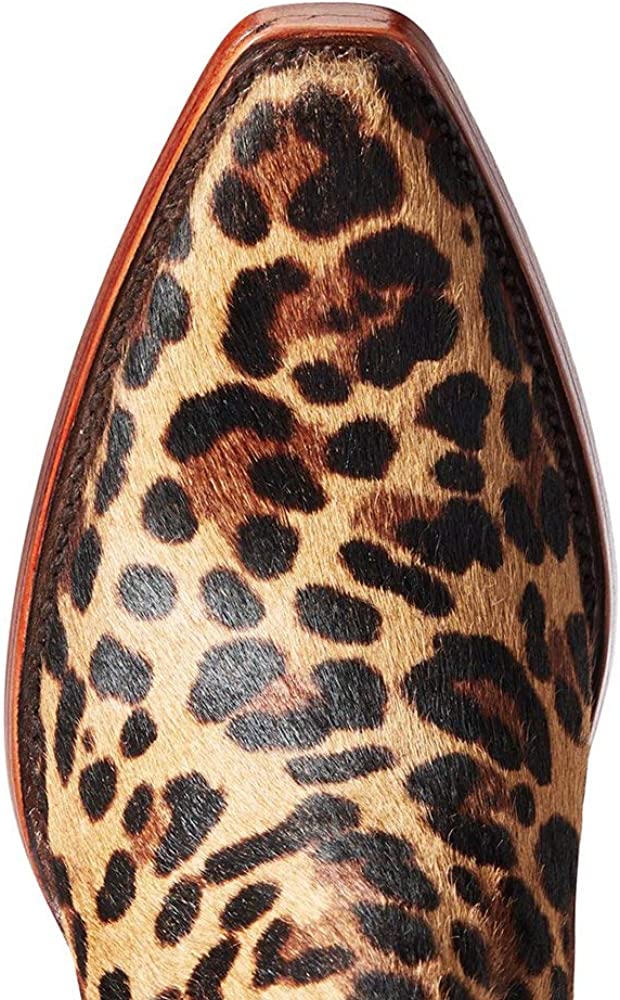 Ariat Womens Dixon Ankle Mid Heel Haircalf Cow Bootie