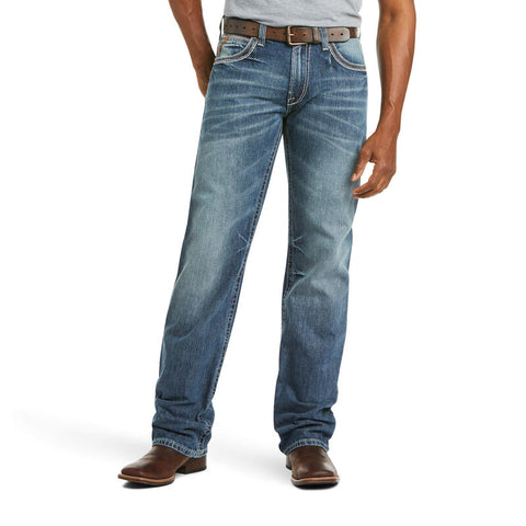 Ariat Mens M4 Relaxed Ramos Boot Denim Jeans