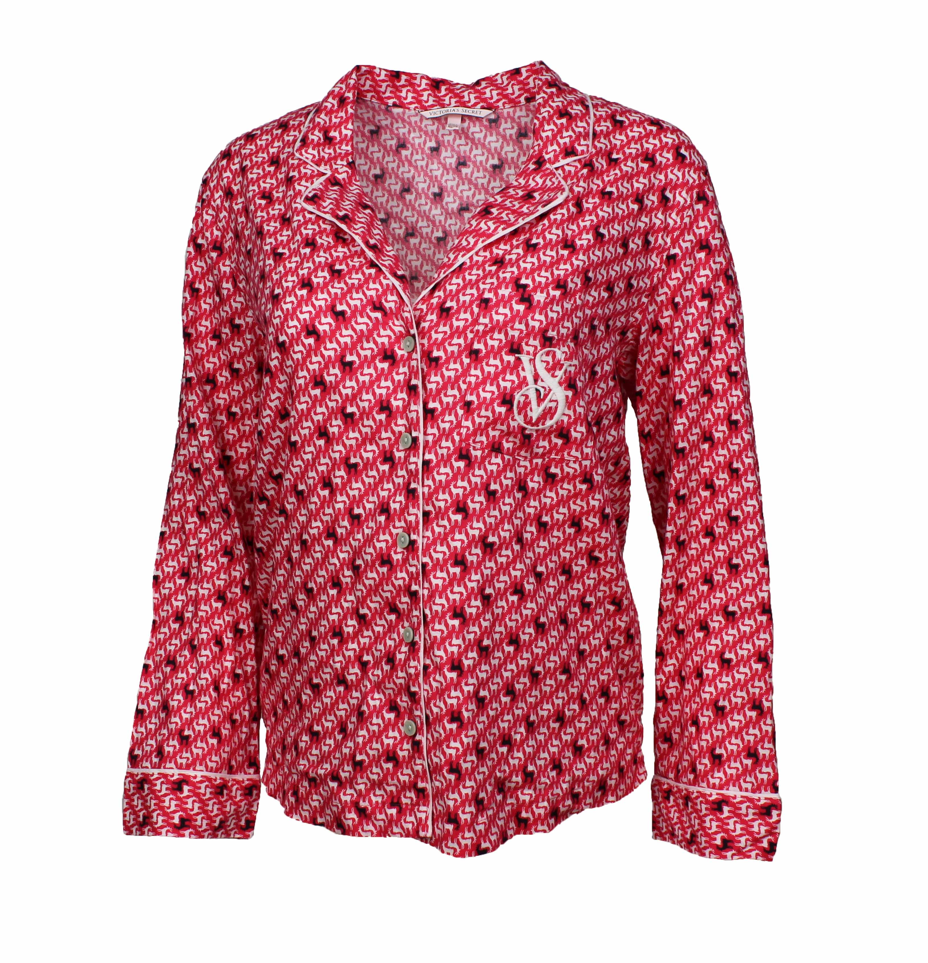 Victoria's Secret Women's Holiday Flannel Pajama Top