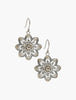 Lucky Brand Two-Tone Flower Drop Earrings