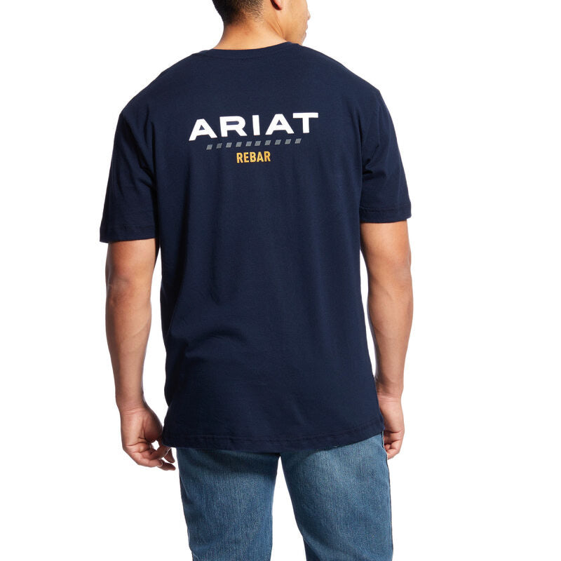 Ariat Mens Rebar Cotton Strong Logo Short Sleeve T-Shirt