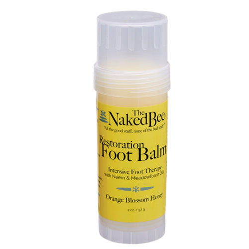 Naked Bee Orange Blossom Honey Restoration Foot Balm, 2 oz