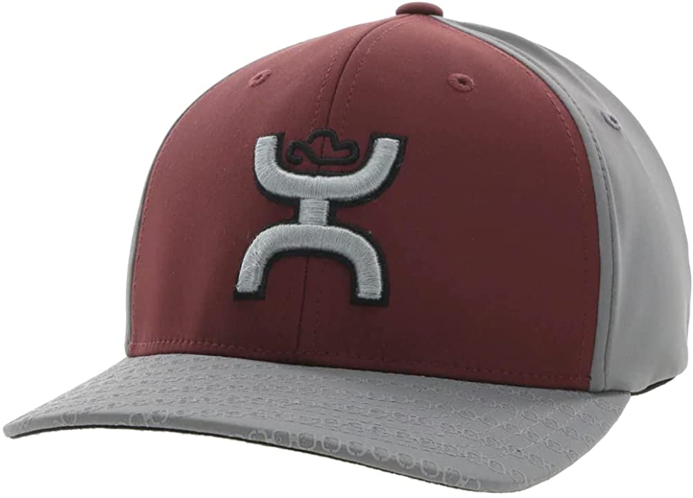 Hooey Mens Solo III 6-Panel Flexfit Embroidered Logo Baseball Hat