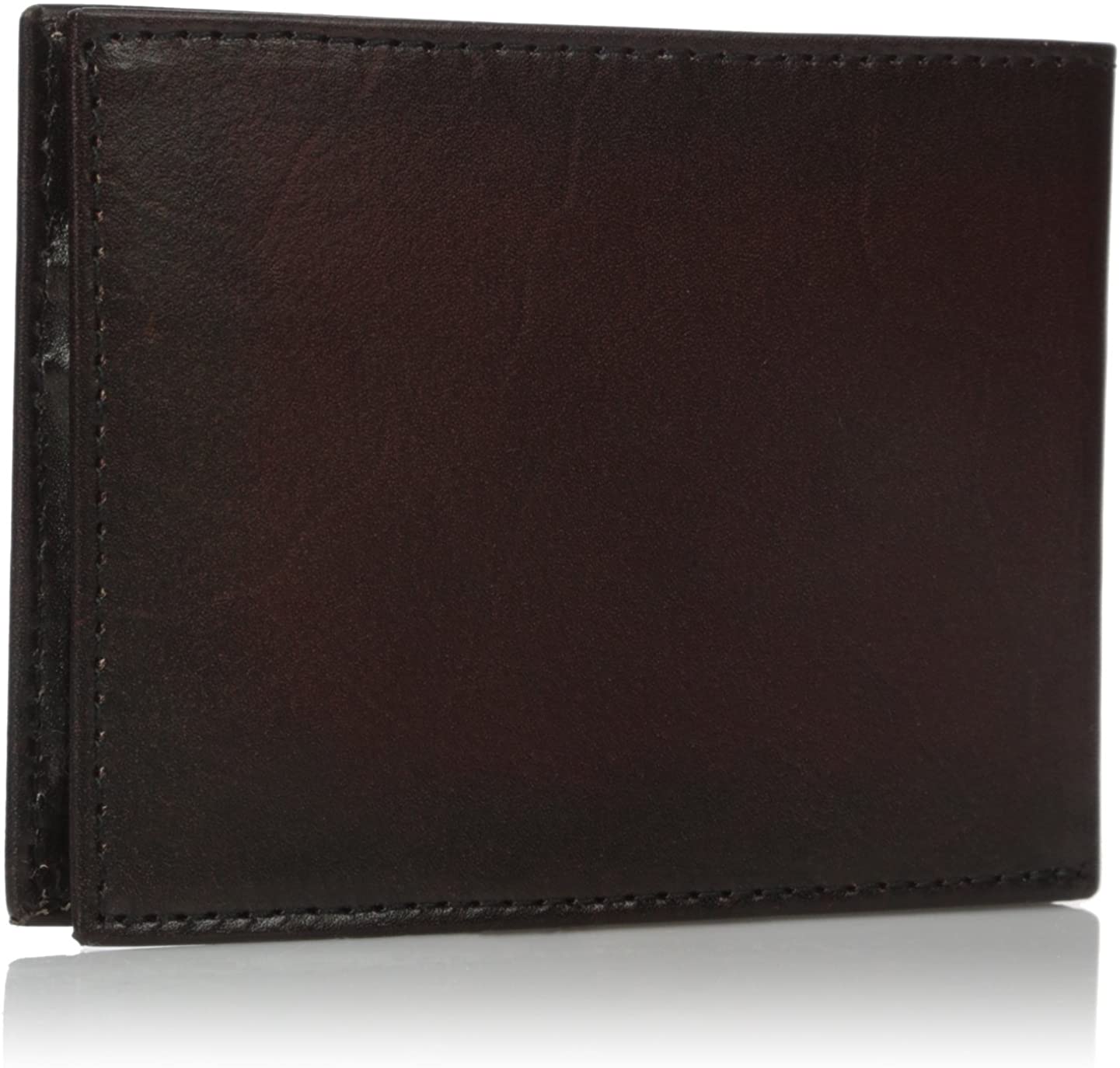 Nocona Mens Medium Brown Bifold Style Wallet - Boot Stitch Front
