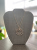 Crystal Avenue Necklace with Layered Circles