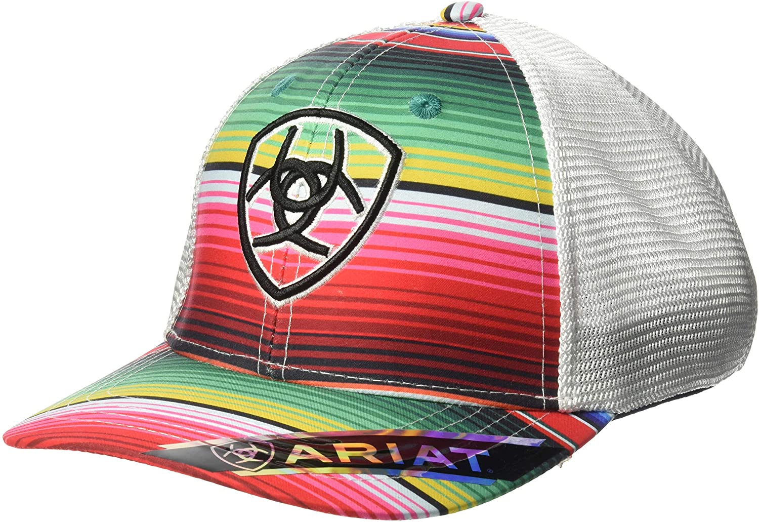 Ariat Womens Serape With Embroidery Logo Ball Cap (Multicolor / White, One Size)