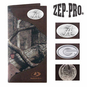 ZEP-PRO Mens Collegiate Mossy Oak Nylon/Leather Concho Wallet