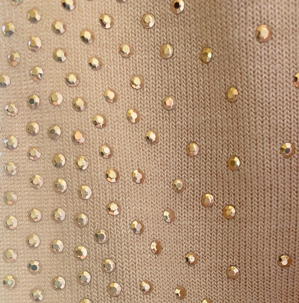 Vocal Womens Rhinestone Long Sleeve Top