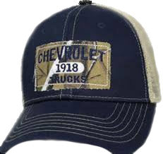 Capsmith Mens Chevrolet Truck 1918 Camo Patch Mesh Back Ball Cap Hat, One Size