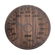 Carson Home Accents Wood Speedometer Round Car Coaster